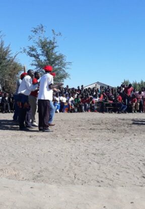 Traditional dancers at Mwandi Chiefdom Chiefs Tour