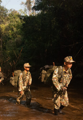 HKK WCS Thailand Ranger on patrol in Hua Kha Khaeng Wildlife Sanctuary in Thailand