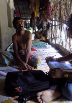 Tapan Piyada’s scars remind him of the tiger attack that left him too scared to return to fishing for crabs along the shoreline. But there is hope he can rebuild a livelihood for his family through the project’s poultry rearing activities