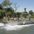 Rangers being deployed by boat