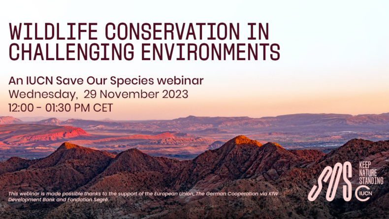 Wildlife conservation in challenging environments webinar